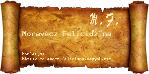 Moravecz Feliciána névjegykártya